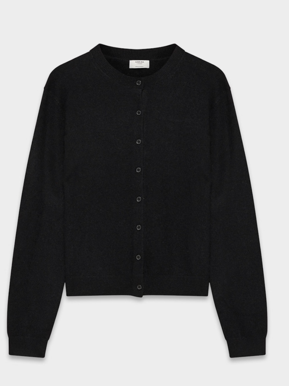 Aritzia Bare Cashmere Noteworthy Cardigan Black